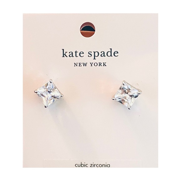 Kate Spade • Clear Princess Cut Studs